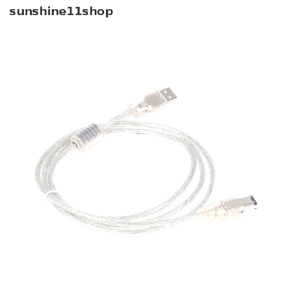 Sho 1pc Firewire IEEE 1394 6 Pin Male Ke USB 2.0 Male Adaptor Konverter Kabel