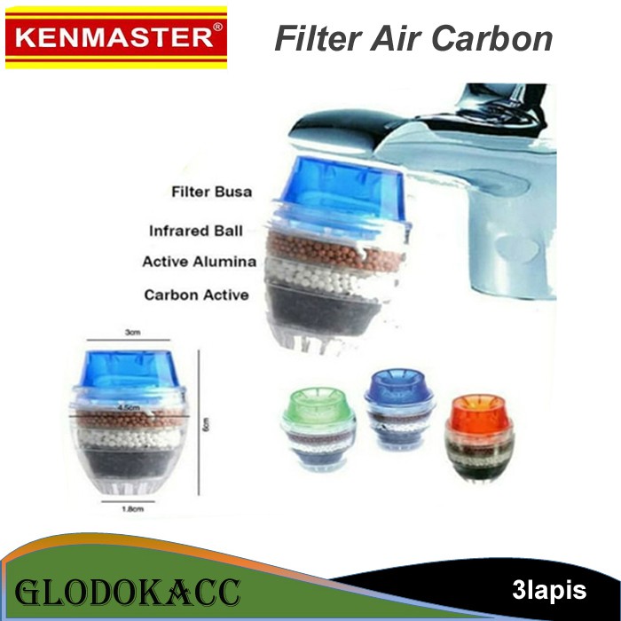 Filter Air Carbon Active 3L / Saringan Air Kran / Kenmaster Water Filter