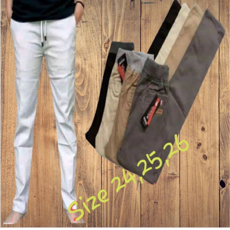 CELANA PANJANG CHINO RIP/KOLOR ANAK TANGGUNG SD,SMP SIZE 24,25,26