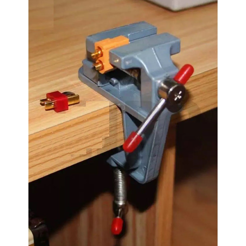 ORIGINAL Mini table vise 22 mm / 50 mm catok meja ragum ALUMINIUM ALOY mini clamp meja mini klem AA