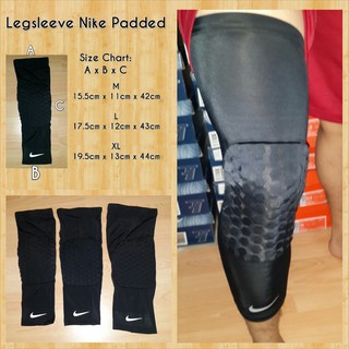 Legsleeve With Pad Padded Kneepad Mcdavid Hitam Putih Biru