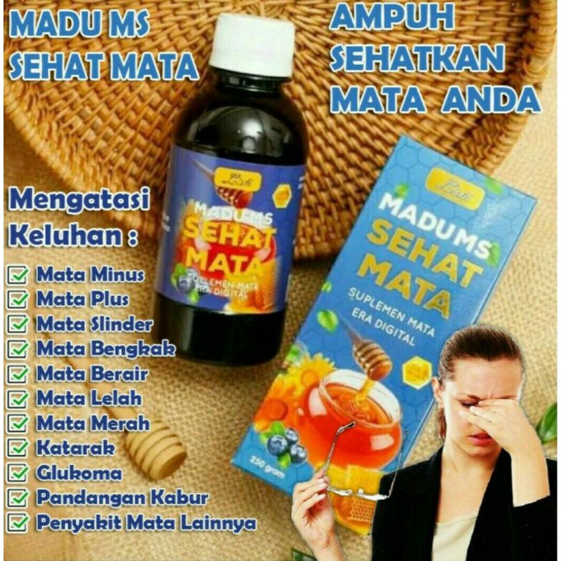 Madu Sehat Mata Asli / Madu Ms Original / Obat Mata Herbal / Madu Vitomata / Kapsul Eyecare