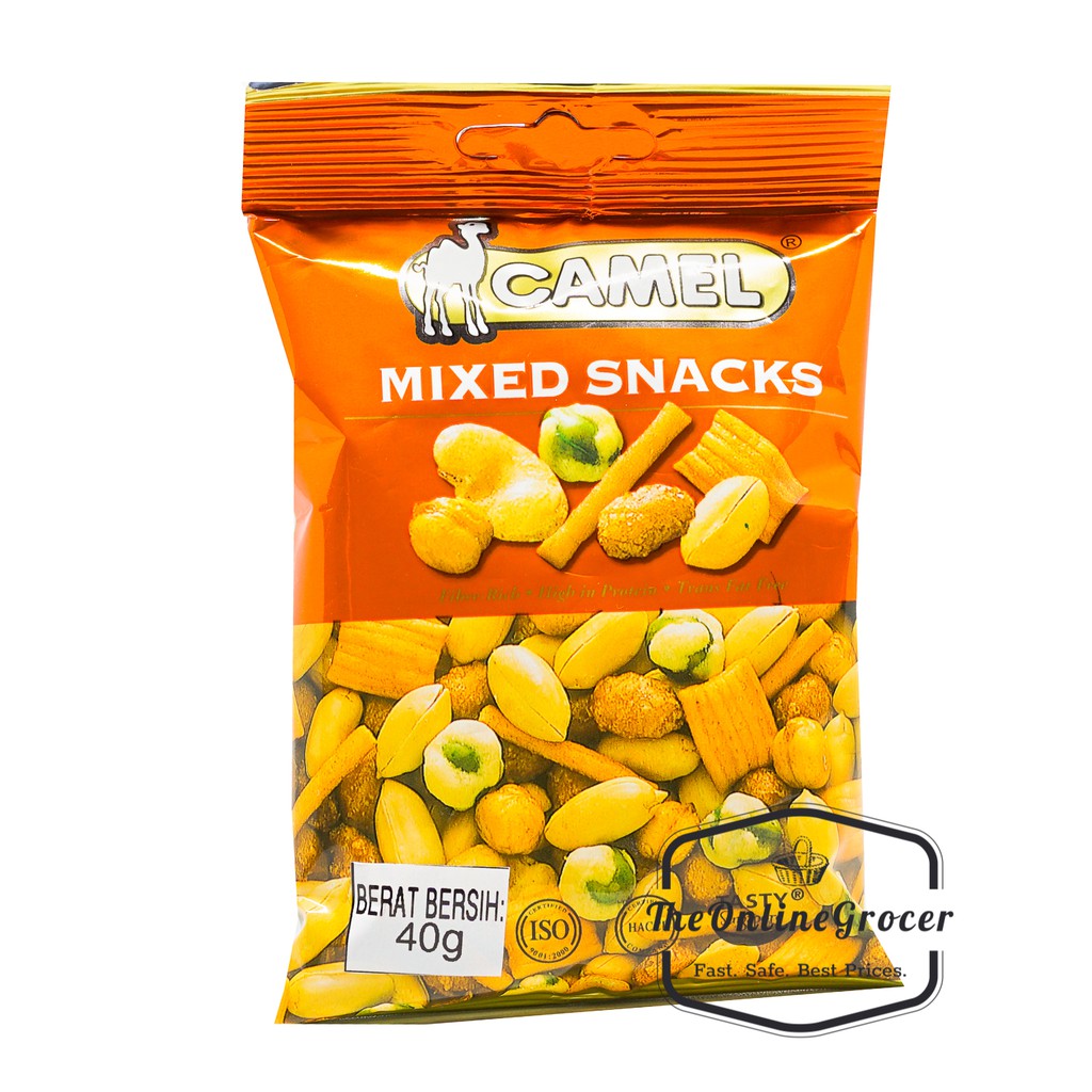 Camel Mixed Snacks 40gr – Cemilan Campuran Kacang dan Crackers