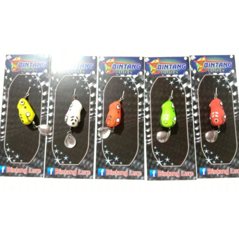 SOFT FROG MINI 2,7CM BINTANG LURE | UMPAN CASTING IKAN GABUS | SNAKEHEAD | UMPAN CASTING HARUAN