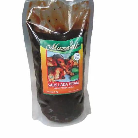 

NEW PRODUCT !! 9.9 Mazzoni Black Pepper Sauce / Saus Lada Hitam 1kg Low MSG [KODE 888]