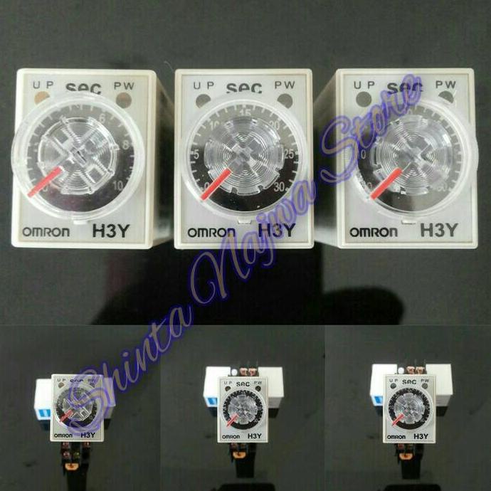 >*>*>*>*] OMRON H3Y-2 Delay Timer Relay 12V ( 10 Detik )