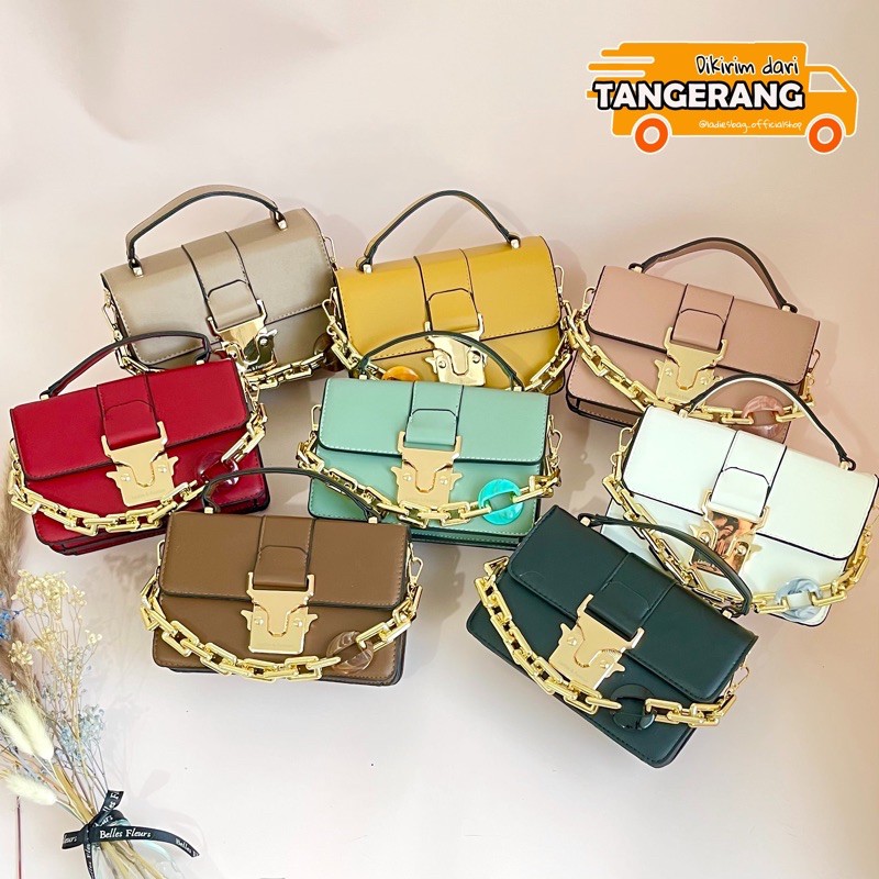 ✨✨FREE 2 TALI✨✨3 RUANG TAS WANITA HANDBAG SELEMPANG SLINGBAG KONDANGAN IMPORT FASHION LB- 136