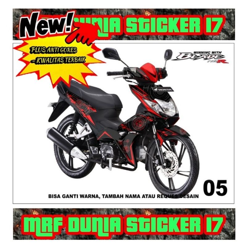 Sticker decal Blade 110R Full Body dekal Blade 110R Stiker Decal Blade 110R Decal Blade 110R Modif 0