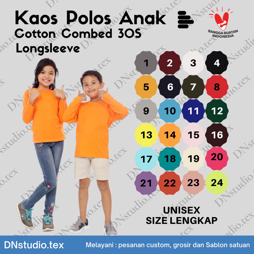 kaos lengan panjang | kaos anak perempuan | kaos anak laki laki lengan panjang | kaos anak lengan pa