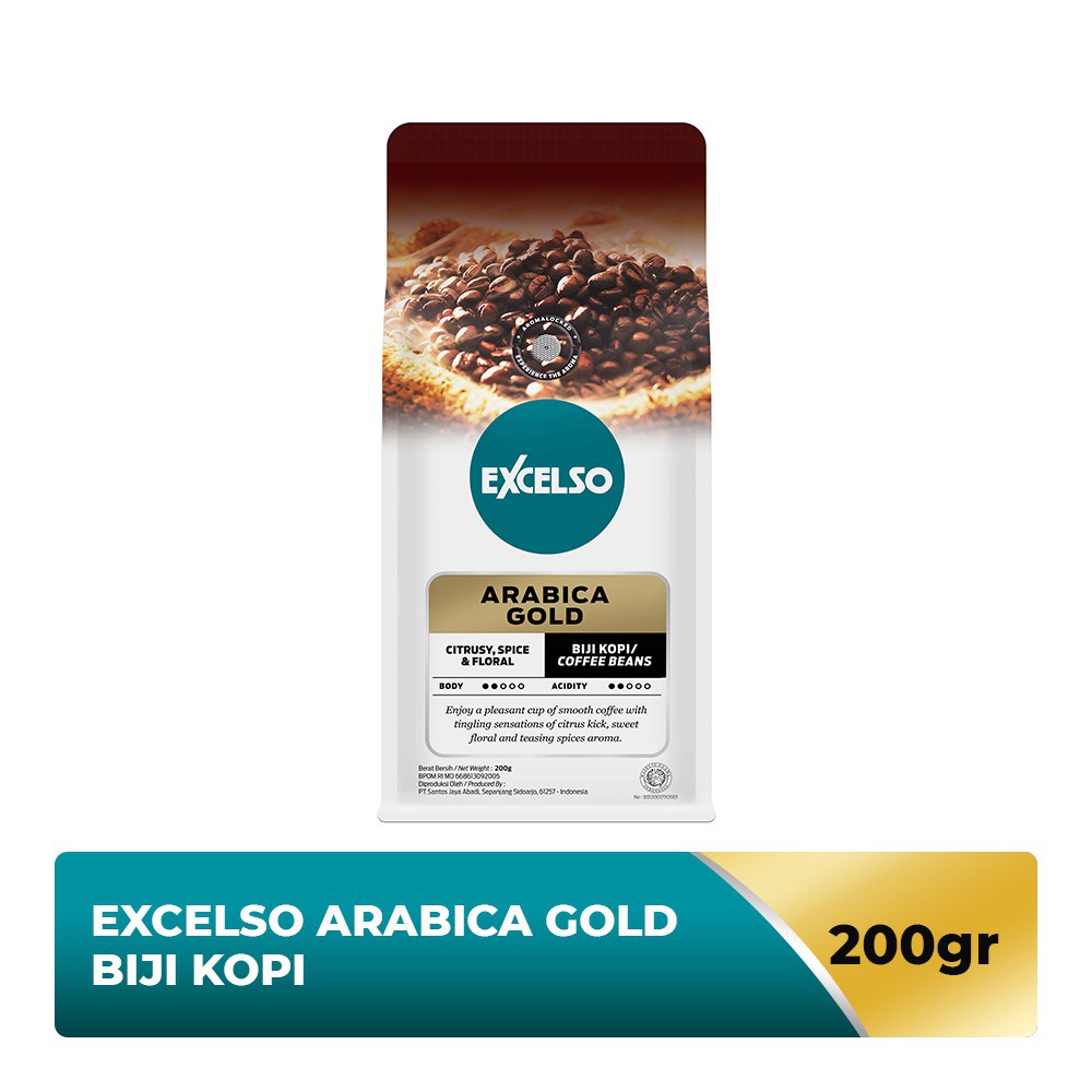 

Excelso Arabica Gold 200 Gram - Beans Biji