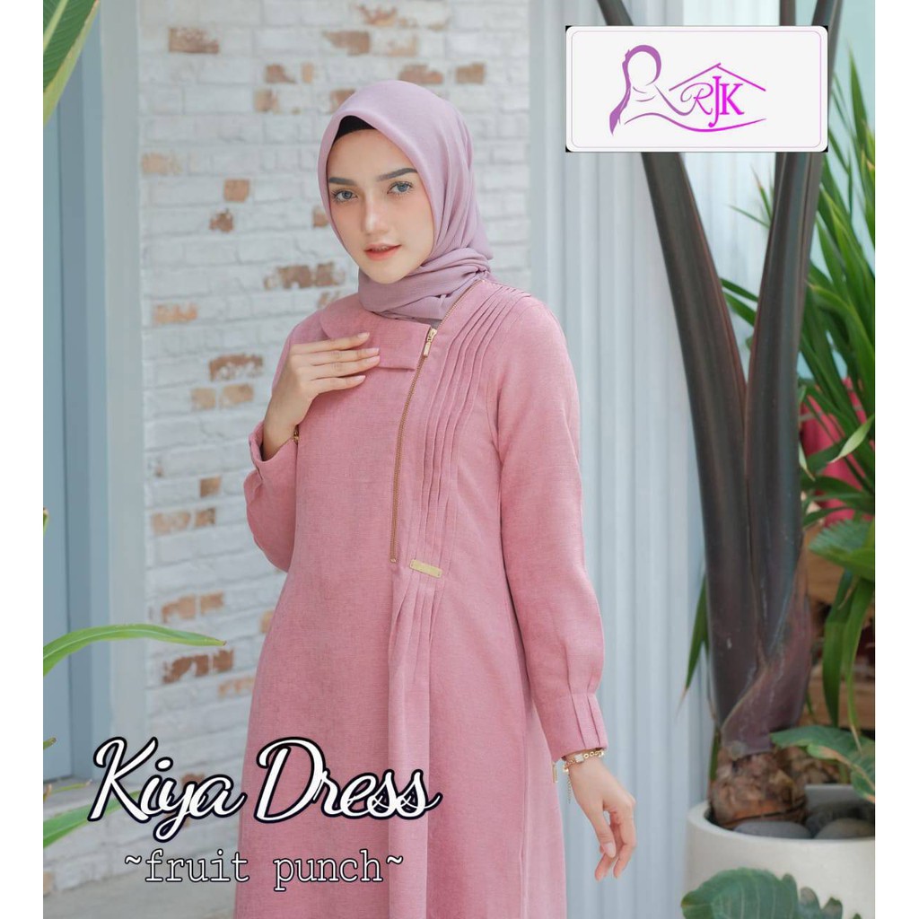 Gamis / Dress Kiya bahan Suede Import Busui Friendly by RJK