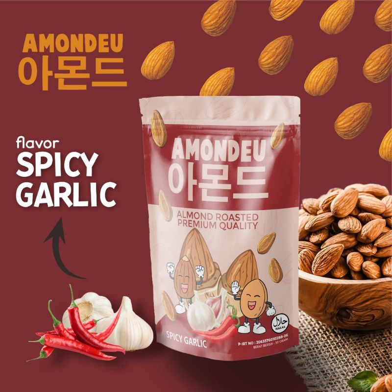 Amondeu Almond Roasted Cemilan Sehat Camilan Busui Bumil