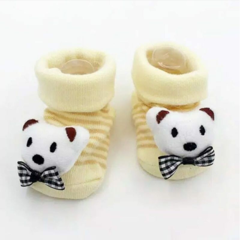 Kaos Kaki Bayi 3D ANTI SLIP Baby Sock 0-9 Bulan SNI / Baby Shoes 3D Disney /Anti selip (Kaos Kaki 3D )