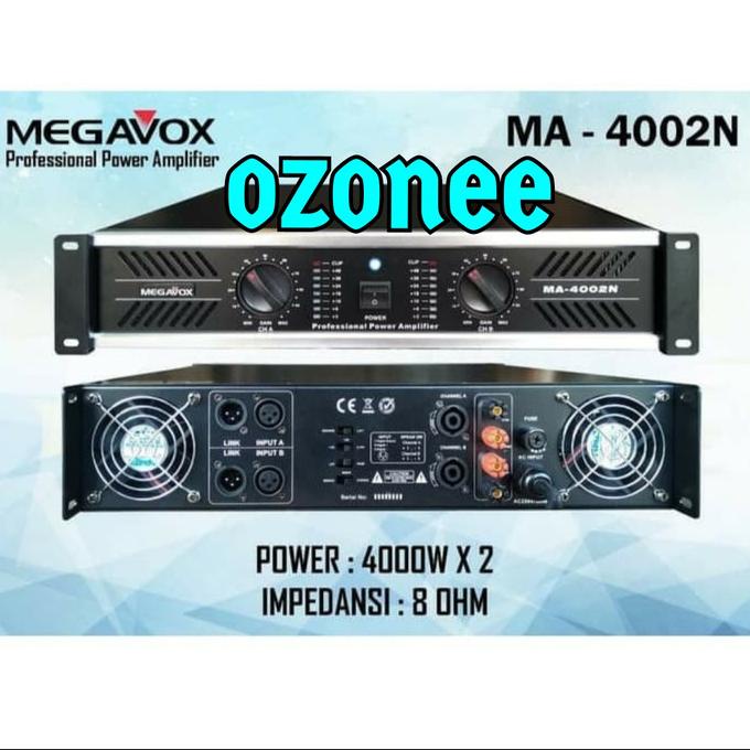 Power AMPLIFIER MEGAVOX MA-4002 Ampli Megavox MA -4002N Original .