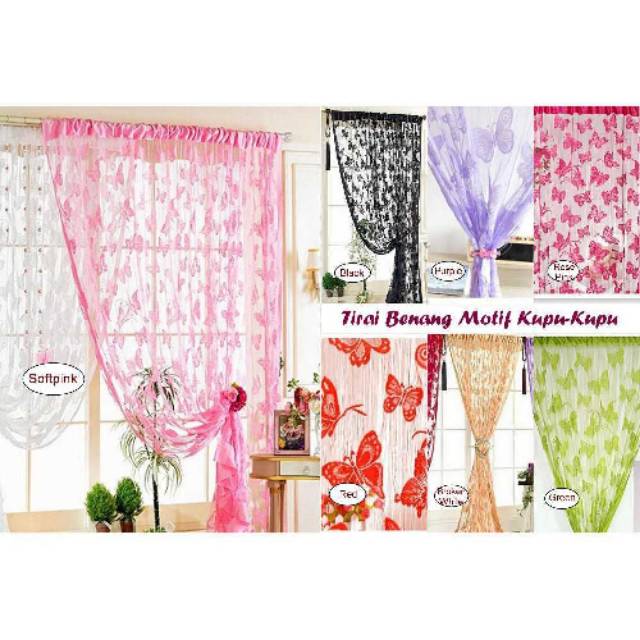 TIRAI BENANF MOTIF KUPU KUPU / TIRAI BENANG MOTIF / TIRAI BENANG