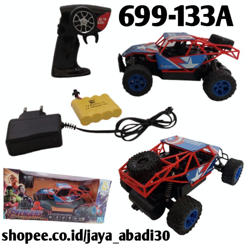 MAINAN MOBIL REMOT CONTROL JEEP OFF ROAD AVENGERSSAND MOSTER 699-133A