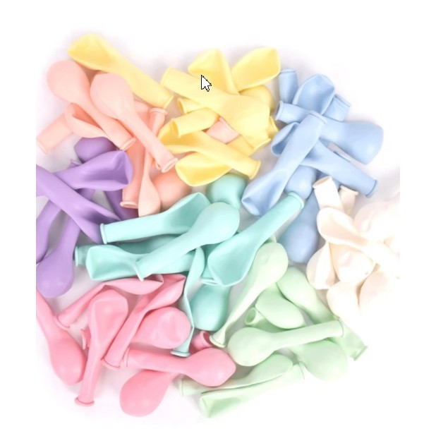 Balonasia Balon Latex Warna Pastel / Balon Macaroon 10 inch