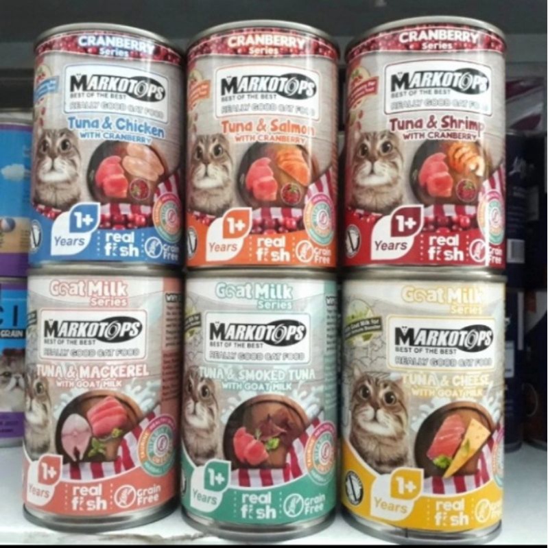 Markotops Kaleng 400gr Makanan Basah Kucing paket 12pcs