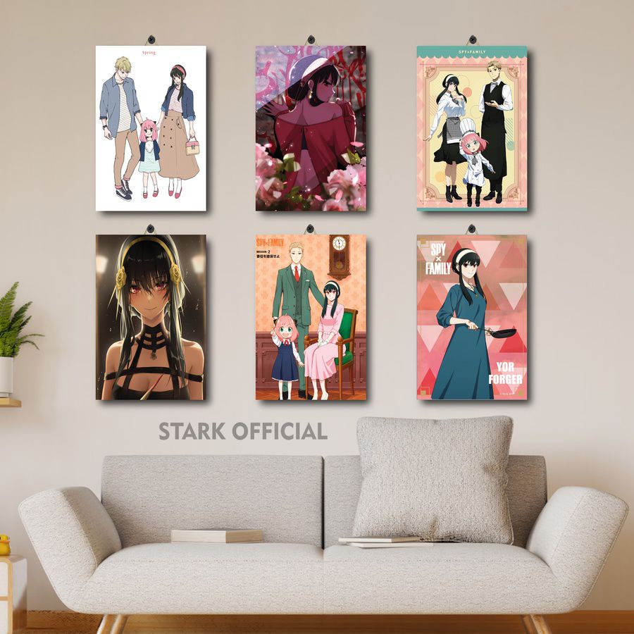 21-41 PAJANGAN KAMAR ANIME SPY X FAMILY 20X30 SMQCG/5BMWJ/ POSTER KAYU GAMING ANIME SPY X FAMILY KAR