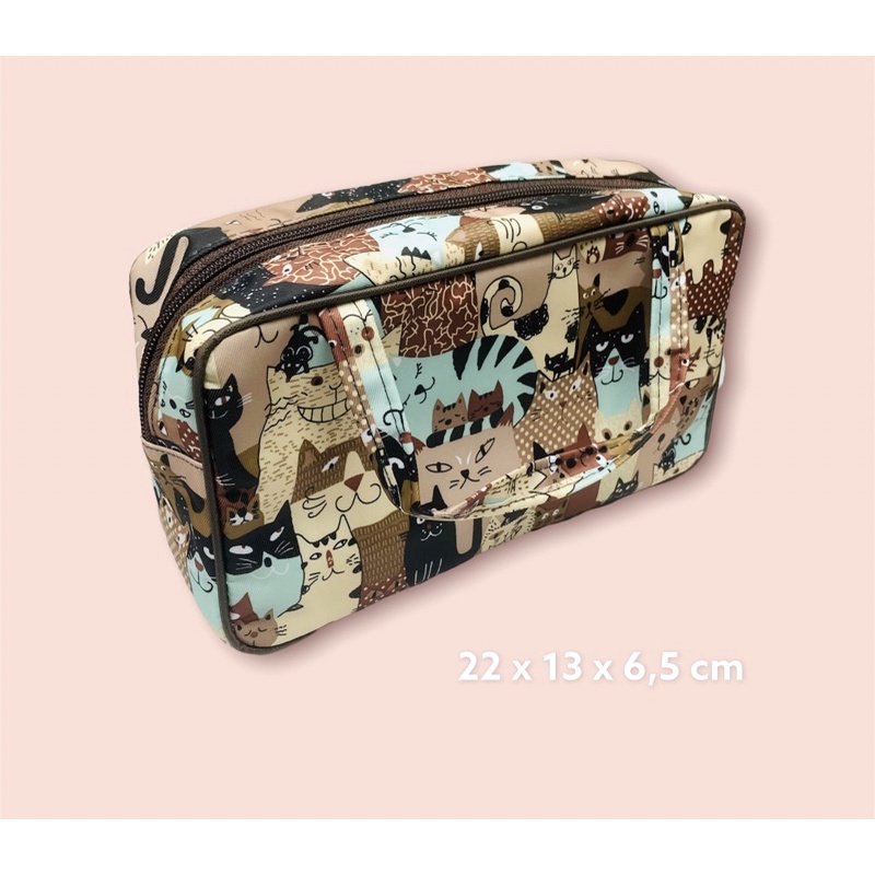 TAS POUCH KOSMETIK MAKE UP SERBAGUNA TEMPAT PENSIL MULTIFUNGSI RESLETING 2 OVAL