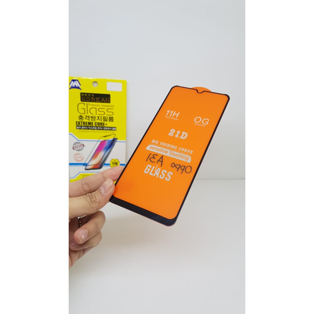 KOREAN Tempered Glass Oppo A31 2020 6.5 inchi FULL SCREEN TG 5D 9D 21D OPPOA31 Anti Gores Kaca