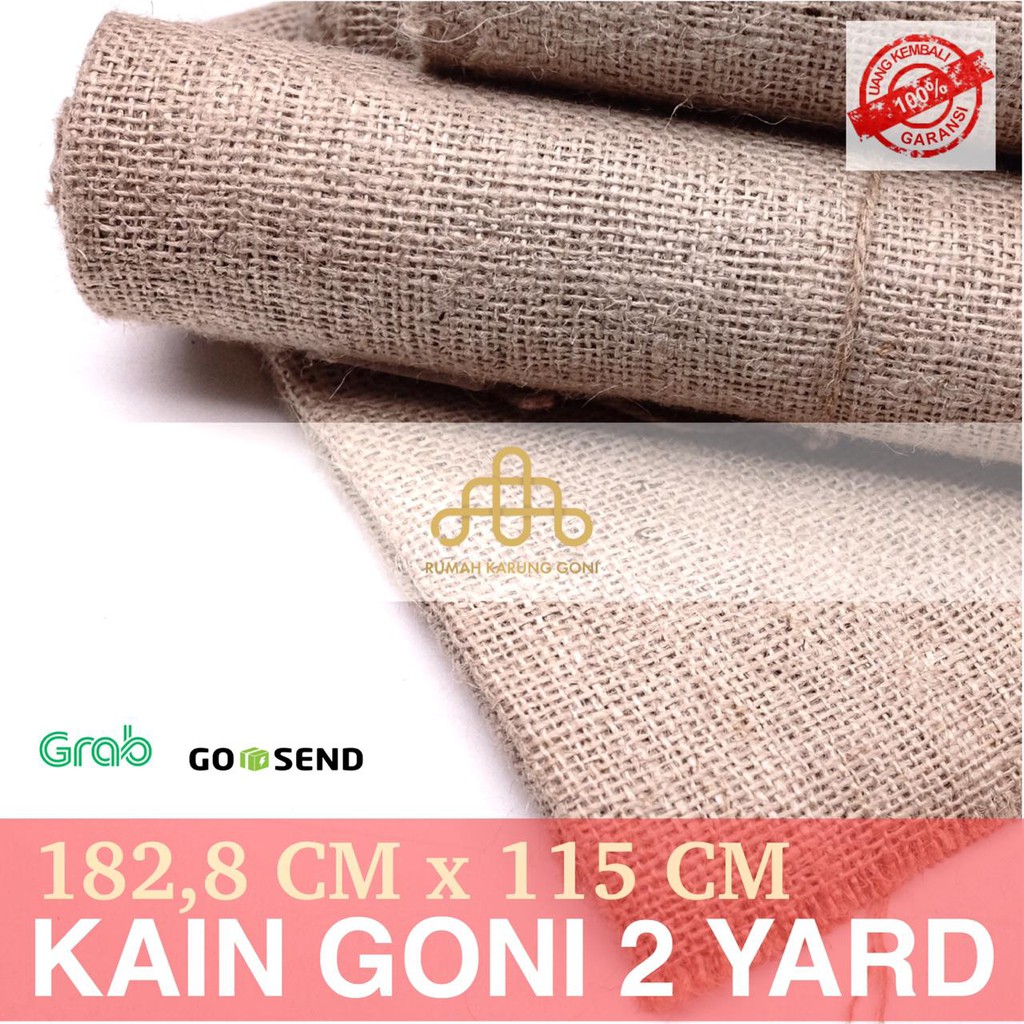  KARUNG  GONI  2 YARD BAHAN KARUNG  GONI  LEMBARAN BACKDROP 