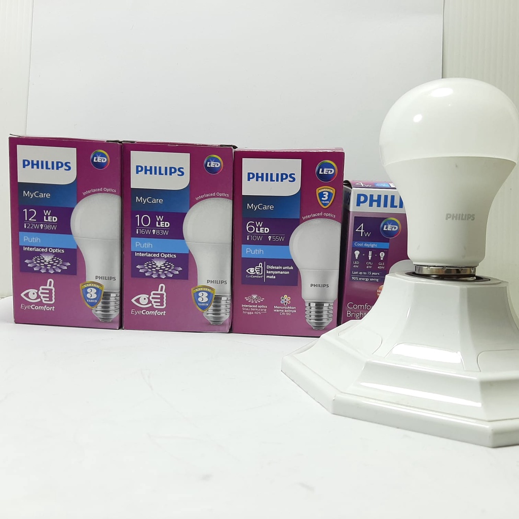 Lampu Philips MyCare LEDBulb 12W E27 6500K 230V Putih My Care