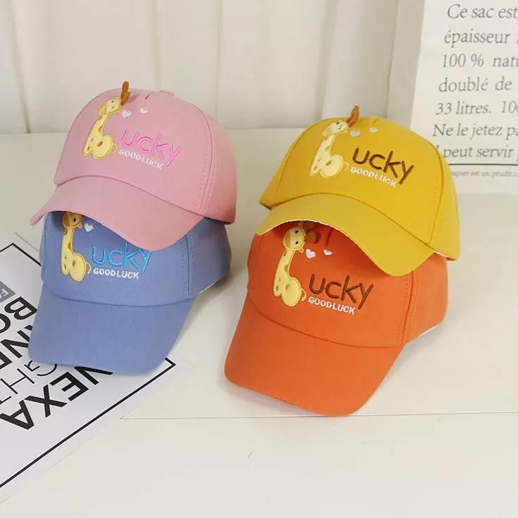 Topi Anak Anak Lucky Good Luck BordirJerapah Good Lucky