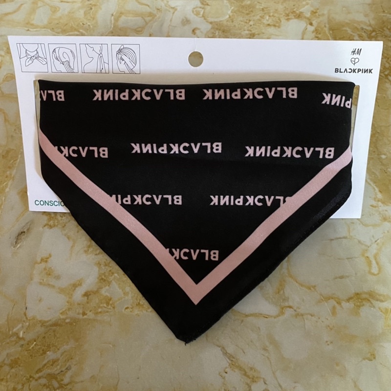 H&M X BLACKPINK - BLACK SCARF
