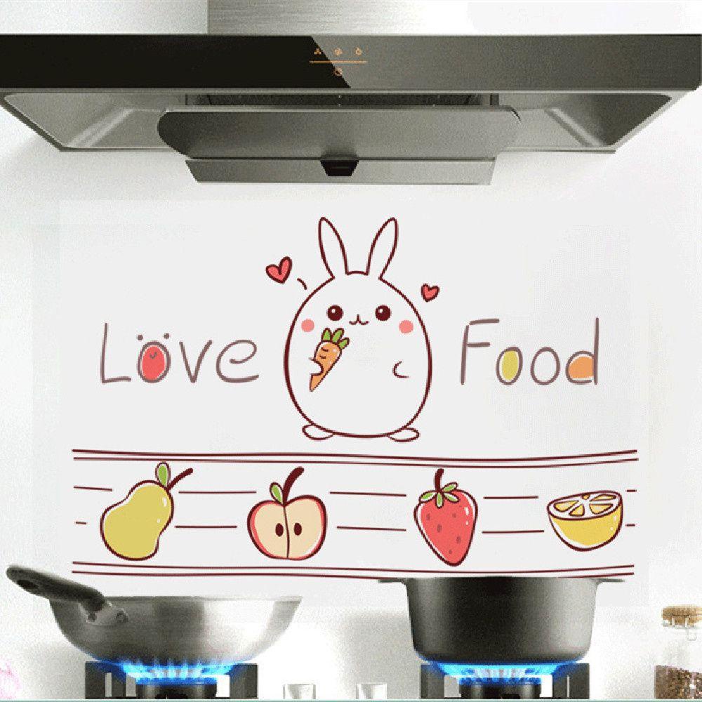 Solighter Wallpaper Lucu Tahan Suhu Tinggi Dinding Dekoratif Oil Proof Sticker