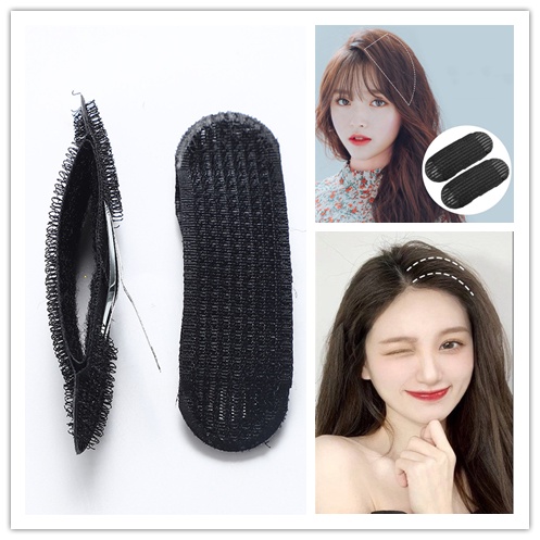 2pcs Klip Jepit Rambut Invisible Seamless Breathable Untuk Wanita