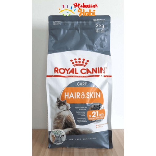 Royal Canin Hair And Skin 4kg / RC Hair &amp; Skin 4 Kg Makanan Kucing