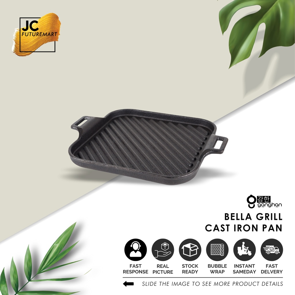 Cast Iron Pan - Bella Grill | 100% Pure wajan cast iron