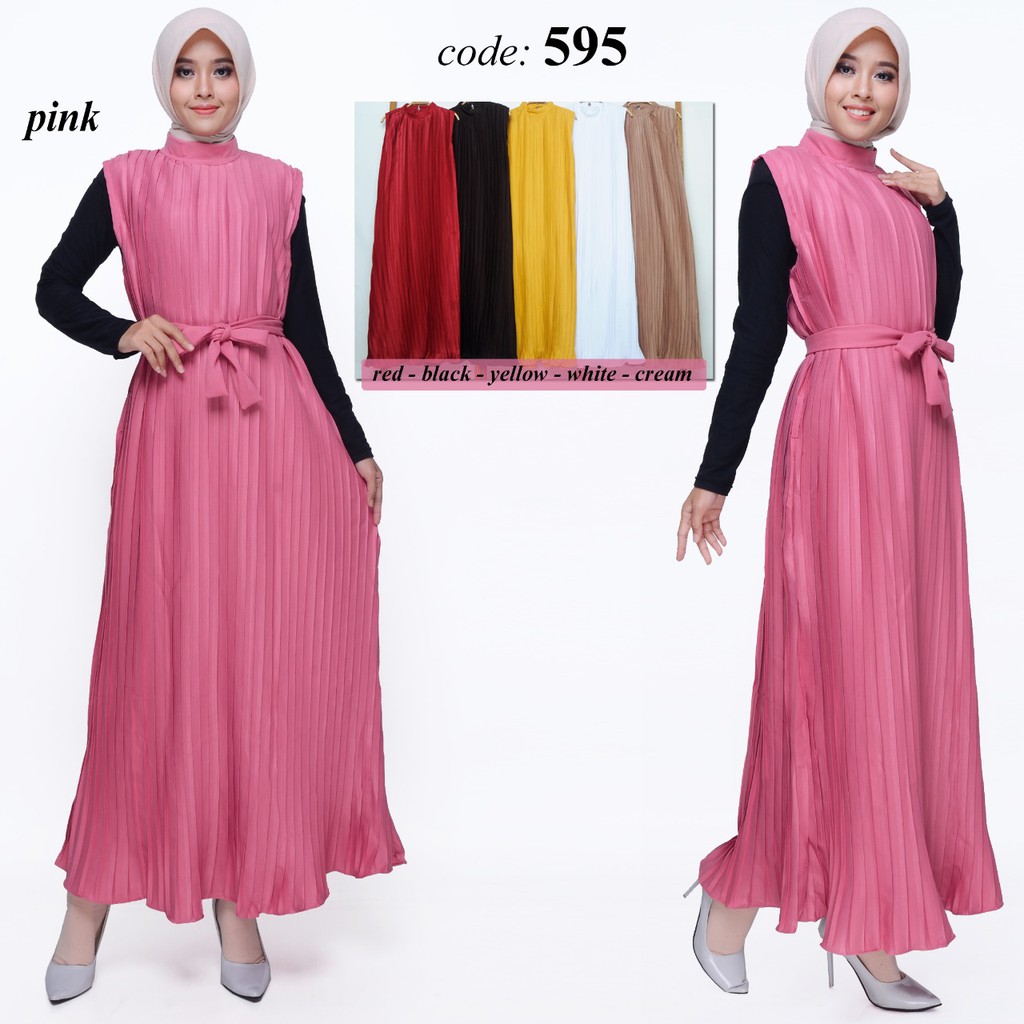 Gamis Plisket – Gamis Wanita Plisket 595