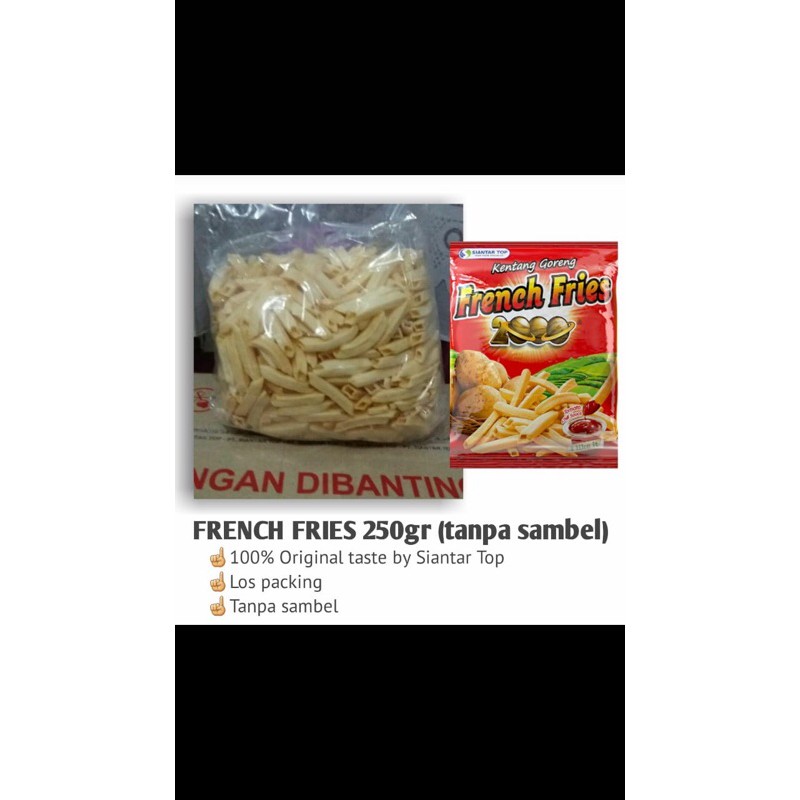 

French Fries 100% produk Siantar Top