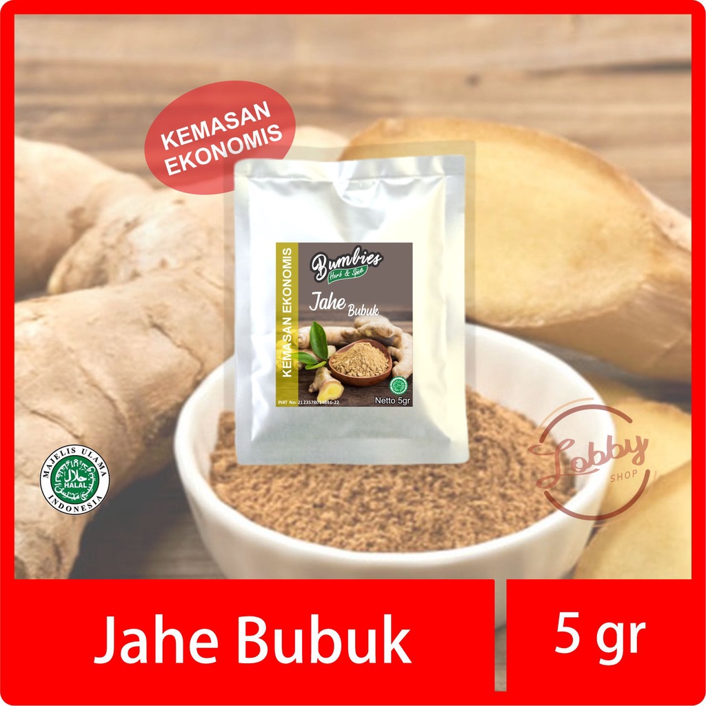 

Jahe bubuk 5gr EKONOMIS bumbies product | Gringer Powder | Jahe murni | rempah-rempah penyedap | jahe botol