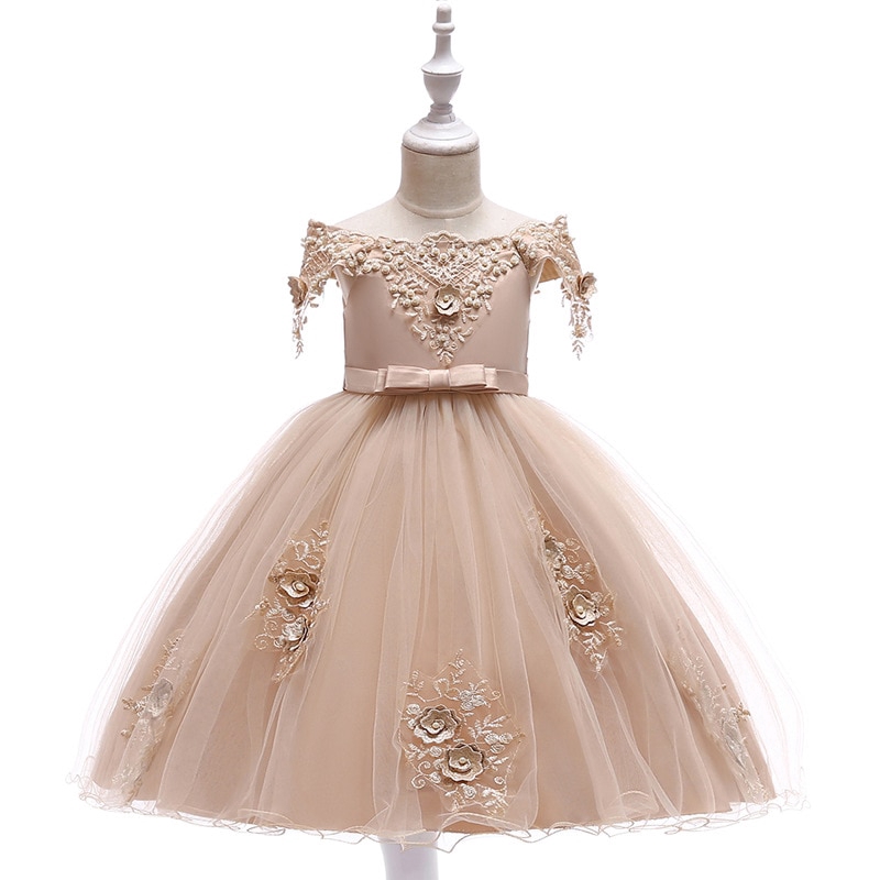 new design flower girl frock