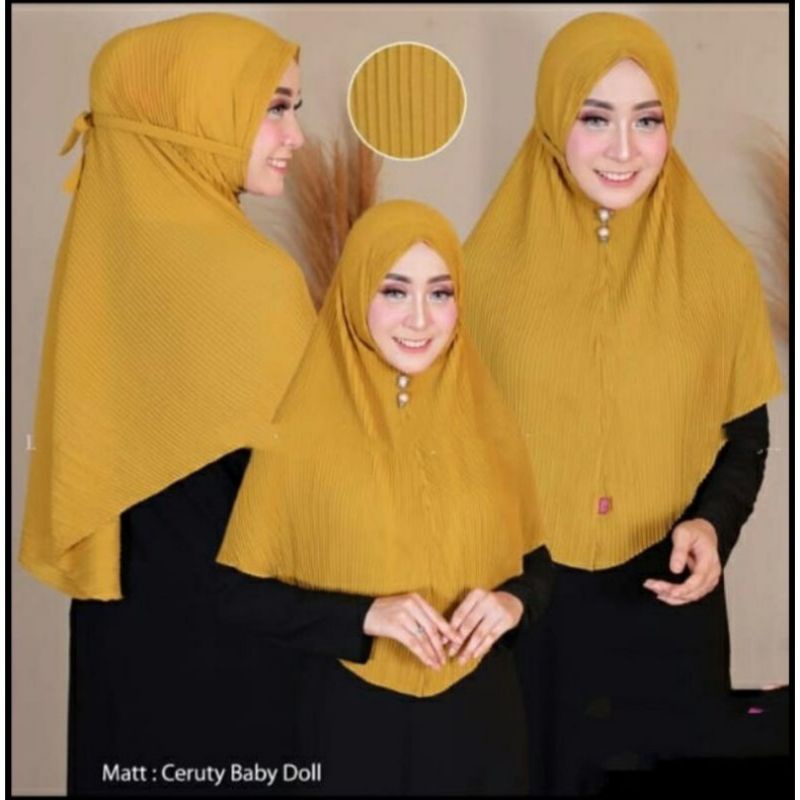 hijab bergo plisket Maryam/Maryam plisket