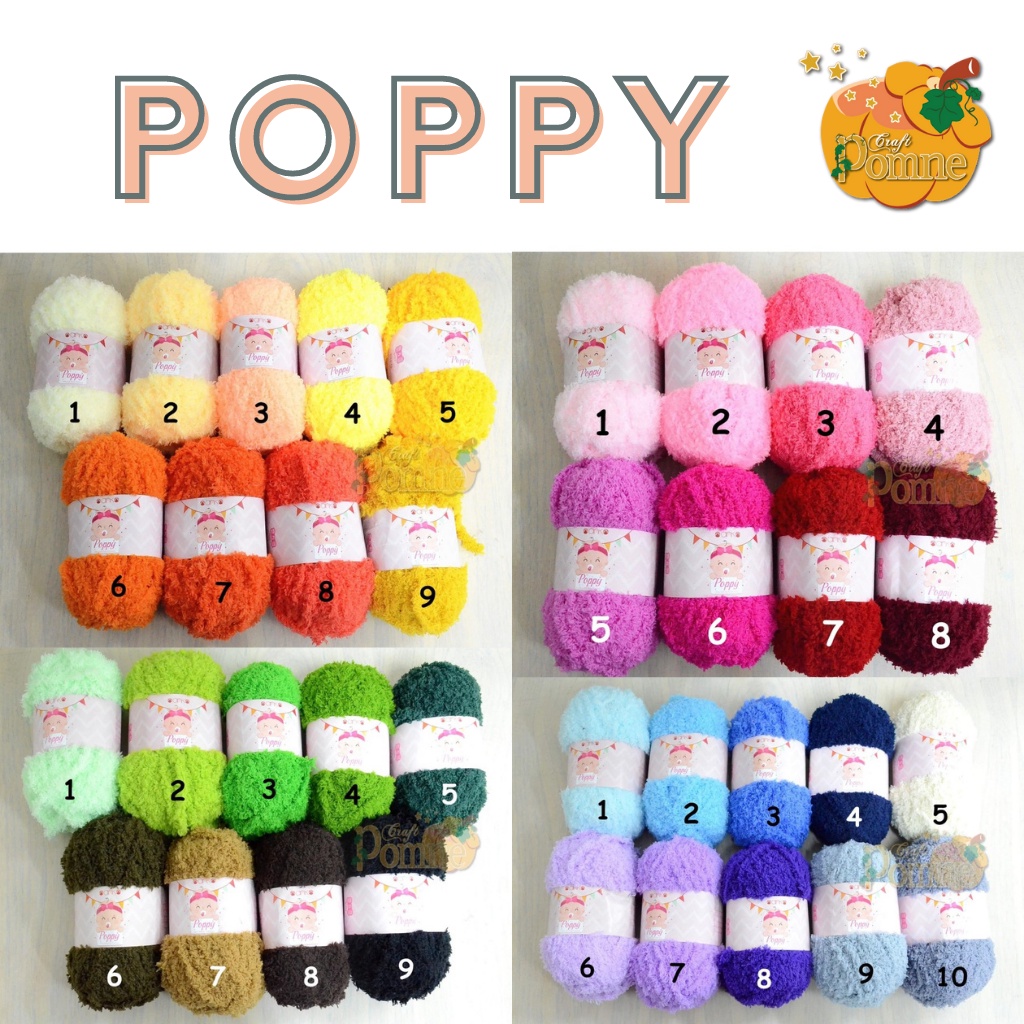 Benang Rajut Handuk Poppy / Towel Yarn