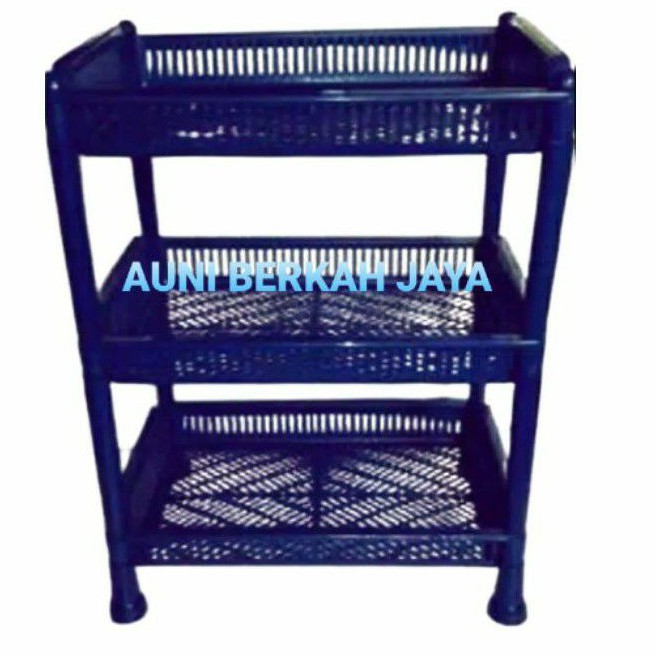 Rak Piring Plastik - Rak Serbaguna Susun 3 Plastik Besar Ukuran HVS A4