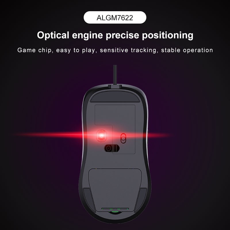 Mouse Gaming Altec Lansing ALGM-7622 Putih - RGB Backlight - 8000 DPI