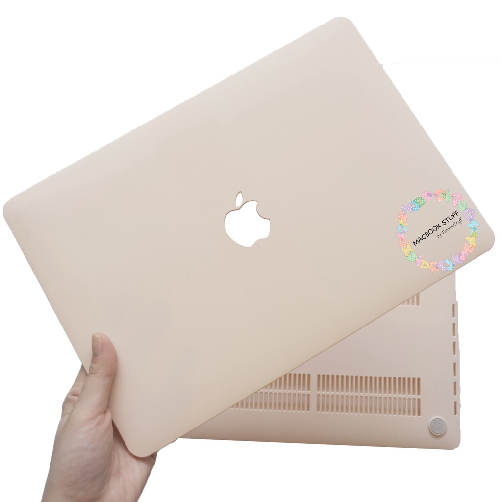 MACBOOK Case PASTEL SOFTBROWN NEW AIR PRO RETINA 11 12 13 14 15 16 INCH NON /  WITH CD ROOM / TOUCHBAR / TOUCH ID / M1 2020 2021 2022