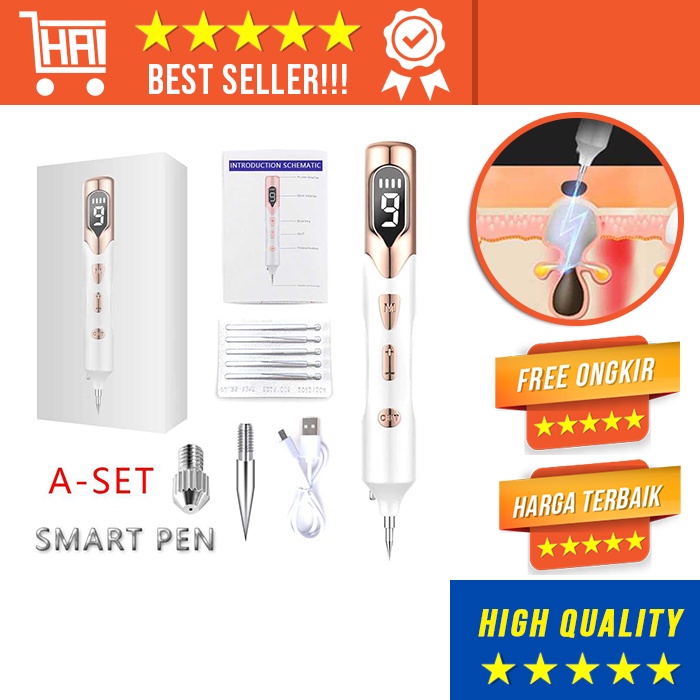 LASER PENGHILANG JERAWAT TATTO TAHI LALAT BINTIK PORI HITAM WAJAH DARK SPOT REMOVAL ANTI JRAWAT PEN 