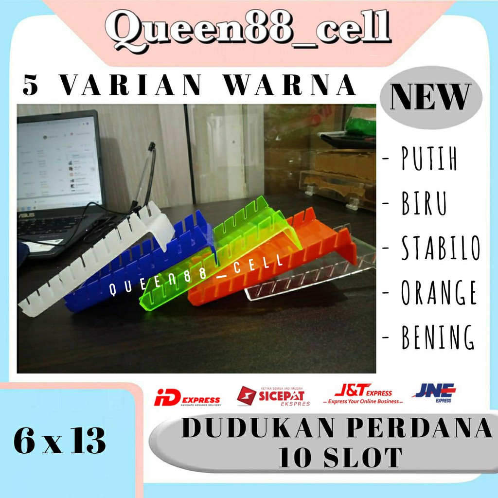 TEMPAT DUDUKAN VOUCHER AKRILIK 10 SLOT 6 x 13