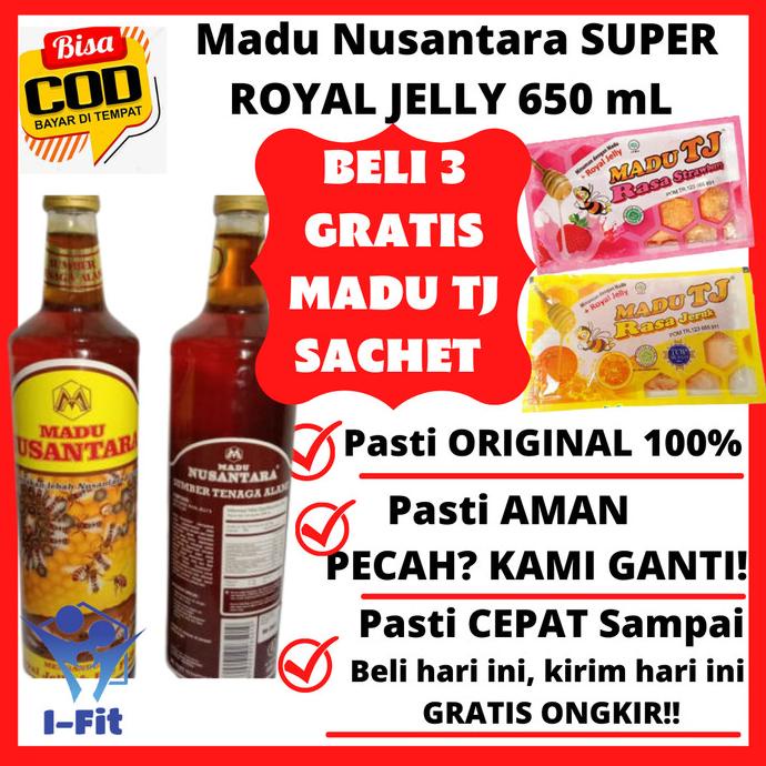 

BISA COD MADU NUSANTARA SUPER 650 ml Madu Murni 100% Original/MINUMAN COLLAGEN/MINUMAN YOYIC/MINUMAN DIET/MINUMAN PEMUTIH BADAN/MINUMAN KOREA/MINUMAN KEMASAN/MINUMAN KALENG/MINUMAN KOTAK/MINUMAN SEHAT HERBAL/MINUMAN SEHAT UNTUK TUBUH/MINUMAN SEHAT