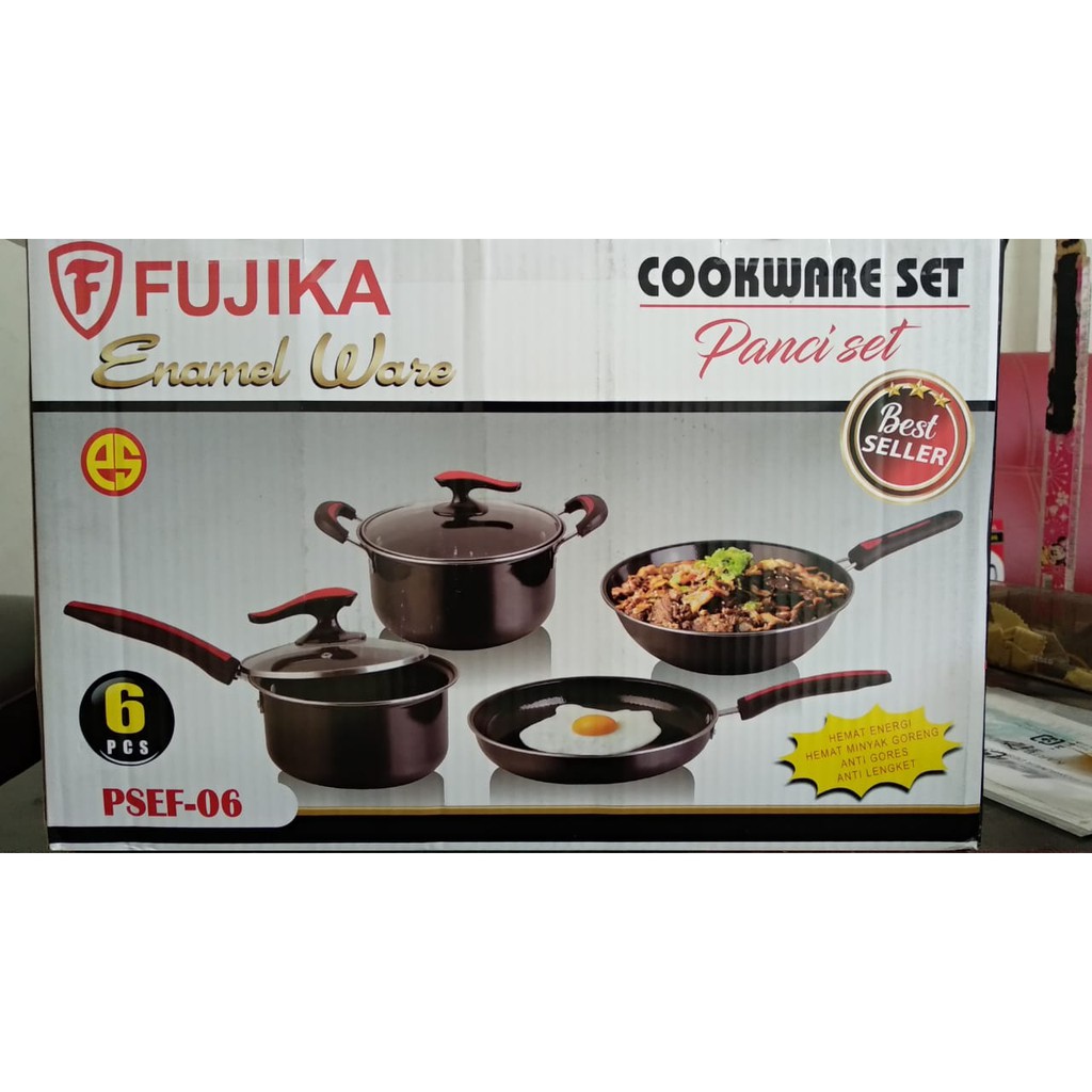 fujika cookware set-panci set 6pcs