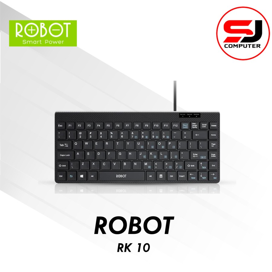 Robot RK10 Mini USB Keyboard Wired Ultra Thin