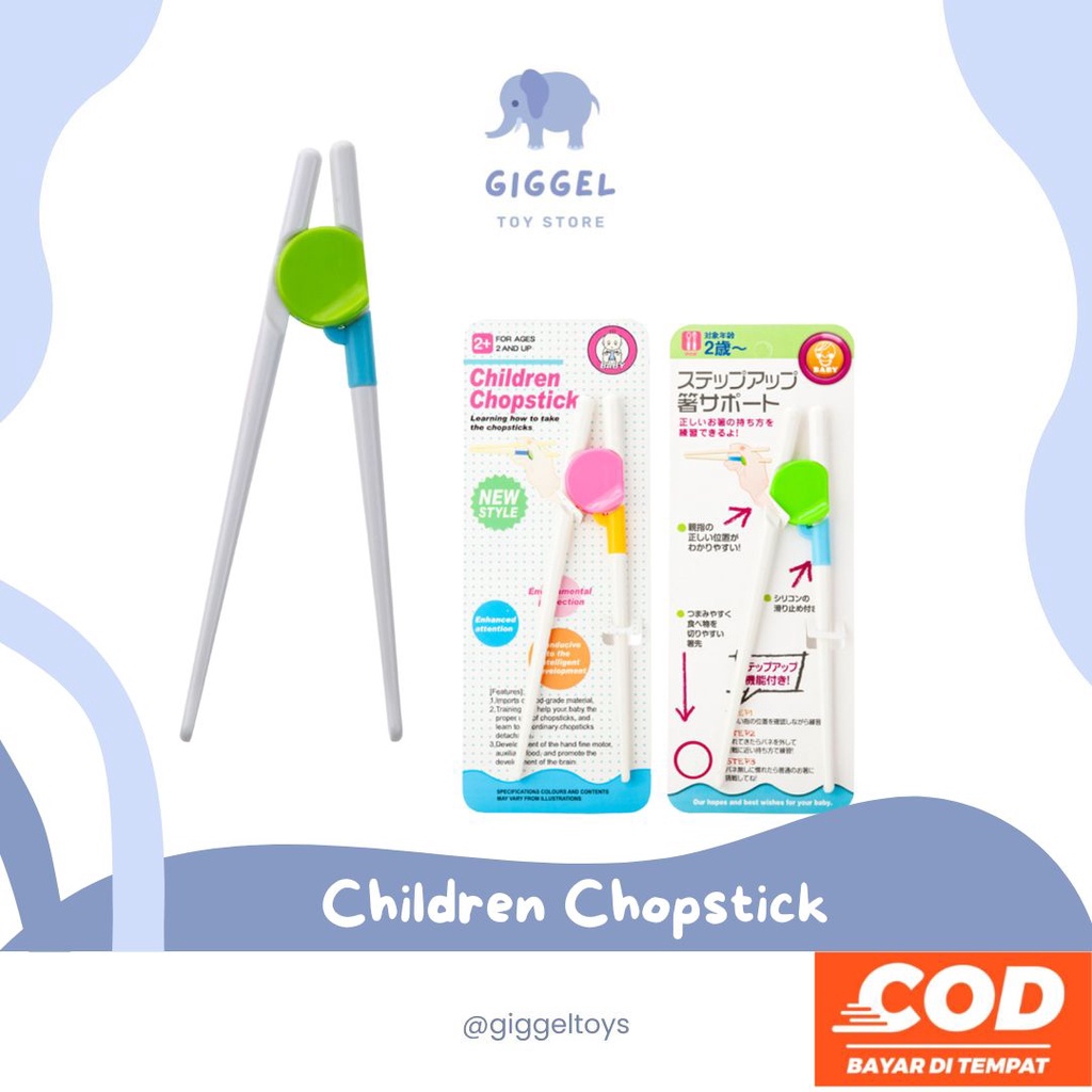 [ Giggel ] Children Chopstick / Sumpit Anak Karakter / Traning Chopstick / Sumpit Latihan Anak