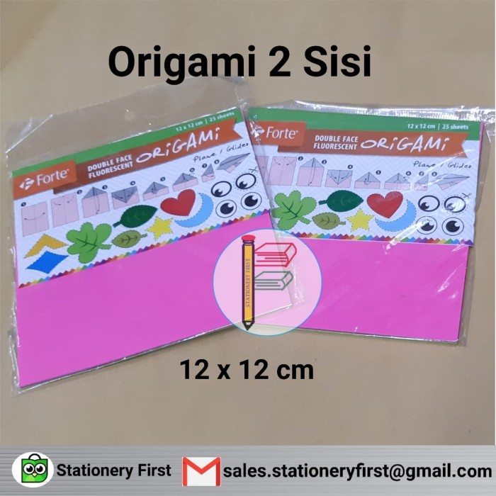 

Senikertas- Origami Kertas Lipat Forte 2 Sisi Double Side 12 X 12 Cm -Kertas-Seni.