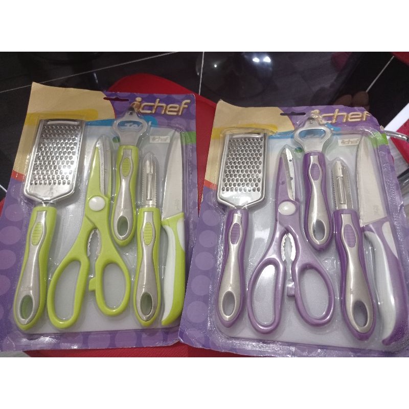 Pisau set 6 in 1 merk ichef